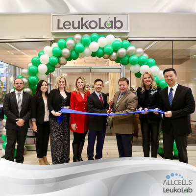 The AllCells and LeukoLab teams celebrated the Grand Opening facility expansion with The Quincy Mayor Thomas P. Koch at the ribbon-cutting event. 

Pictured from left to right: Carlos Conejero, Director of Quality Management Annie Liu, Director of Human Resources Lauren Greene, Director of Donor Management Sheila Smith, Senior Director of Clinical Operations Jay Tong, Founder & Chairman Thomas P. Koch, Mayor Valerie Goodwin, Chief Revenue Officer Danny Zheng, President & CEO