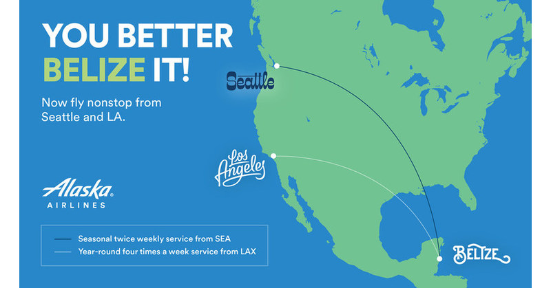 Un-Belize-able! Alaska launches first flights to Belize from SEA and LAX