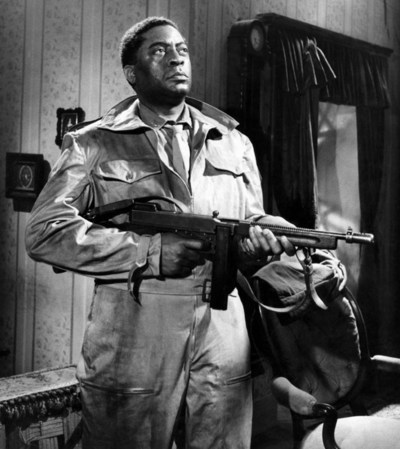 After WWII, African American John Kitzmiller, chose to stay in Italy and was discover by Neorealist director Carlo Ponti and when on to make over 50 films in Europe. He was the star of Frederico Fellini's first filmed screenplay, Senza Pieta (Without Pity), 1948, directed by Alberto Lattuada