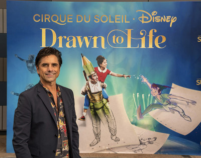 Long-time Disney and Cirque du Soleil fan John Stamos celebrates the premiere of Drawn to Life, the highly anticipated new collaboration from the two creative icons. The show premiered Nov. 18, 2021, at Walt Disney World Resort in Lake Buena Vista, Fla. (Kent Phillips, photographer).