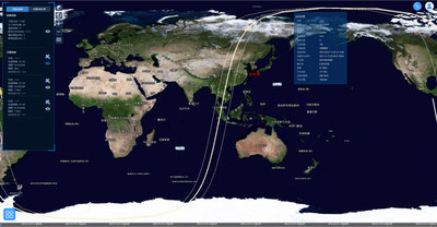 Infographic about satellite orbiting and real-time satellite orbit tracking (PRNewsfoto/Hong Kong Aerospace Technology Group)