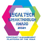 Agiloft Named "Contract Management Platform of the Year" by LegalTech Breakthrough Awards