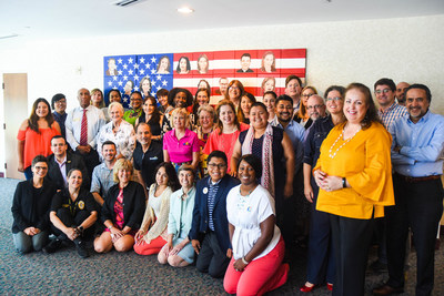 Credit: Welcoming America. The One Region Initiative steering committee met several times in 2018 to draft the strategic plan at the offices of the Latin American Association in Atlanta, GA.