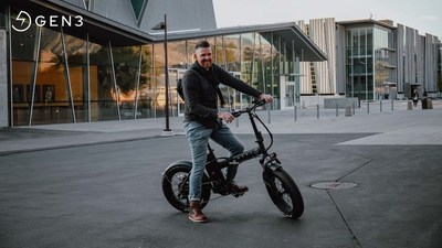 The Groove e-bike via GEN3. A portable powerhouse perfect for small spaces and new places with its folding frame.