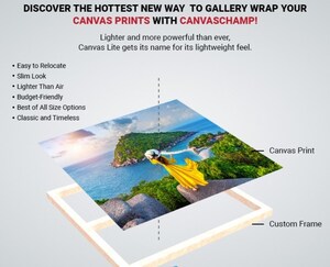 CanvasChamp Introduces Canvas Lite, the World's Thinnest Canvas Wrap