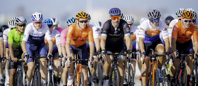 Four-Time Tour De France Winner Chris Froome leading cyclists at the 2021 Hublot Best Buddies Challenge: Miami.