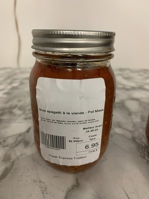 Sauce Spaghetti 500 ml (Groupe CNW/Ministre de l'Agriculture, des Pcheries et de l'Alimentation)