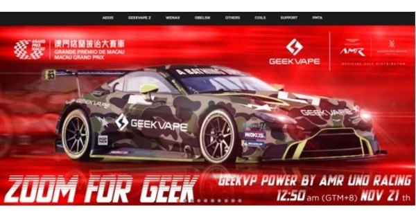 Aston Martin Vantage adorned with BAPE+GEEKVAPE coating readies itself for  the Macau Grand Prix