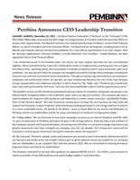 Pembina CEO Leadership Transition (CNW Group/Pembina Pipeline Corporation)