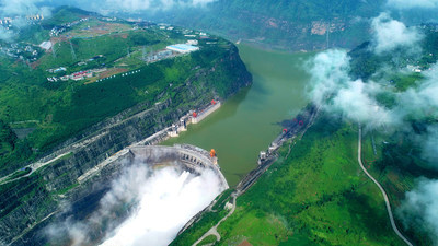 Xiluodu Hydroelectric Power Plant (Photo by Tang Xiaojun)