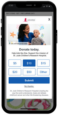 Customers can now donate to St. Jude Children’s Research Hospital® after completing their purchase at online retailers using Shift4Shop’s e-commerce solution.