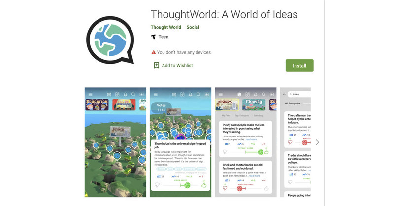 ThoughtWorld lands on Google Play Store, Now Open for Android users ThoughtWorld lands on Google Play Store, Now Open for Android users
