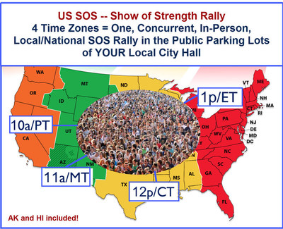 SOS Rally Time Zone Map to Determine Your Start Time