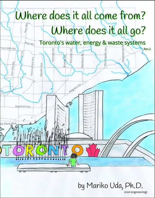 book cover: "Where does it all come from? Where does it all go? Toronto's water, energy & waste systems" by Mariko Uda (CNW Group/ecomariko) book cover: "Where does it all come from? Where does it all go? Toronto's water, energy & waste systems" by Mariko Uda (CNW Group/ecomariko)