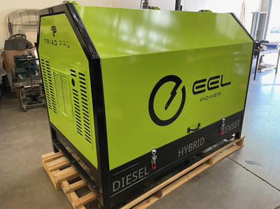 Triad Pro EEL Diesel Hybrid Genset leverages eCell energy storage technology to reduce fuel consumption by up to <percent>80%</percent>