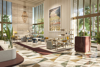 Two-storey lobby of Four Seasons Hotel and Residences Fort Lauderdale