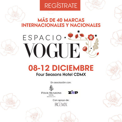 Espacio Vogue México - Diciembre 2021. Regístrate en nuestra página