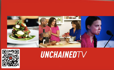 UnChainedTV features hundreds of FREE movies, vegan cooking shows, and even music videos. (PRNewsfoto/UnChainedTV)