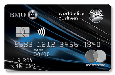 BMO launches the first World Elite Mastercard credit cards for business owners in Canada (CNW Group / BMO Financial Group)