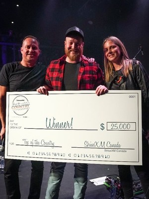Tyler Joe Miller is Canada's next big name in country music, winning SiriusXM's Top of the Country and $25,000 (CNW Group/Sirius XM Canada Inc.)
