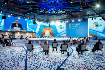 The plenary session of the VI Astana Club meeting (PRNewsfoto/Astana Club)