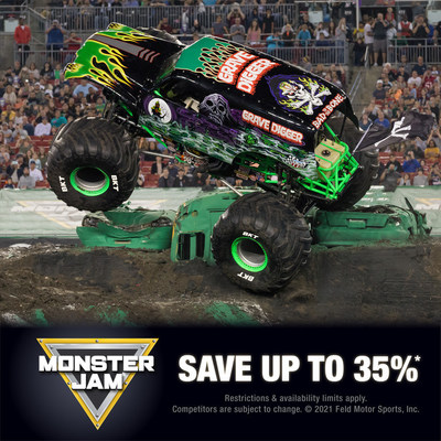 Witness heated rivalries, high-flying stunts and fierce head-to-head battles at Monster Jam where world-class athletes are locked in intense competitions of speed and skill. Tickets make great gifts at up to 35% off with code 2021CW.