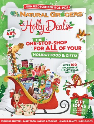 Natural Grocers good4u elves invite their communities to check out Holly Deals for their one-stop-shop for holiday gifts and foods from December 11 – 23, 2021. With over 100 incredible deals of up to 48% off, customers can cross everything off the Christmas list, stick to their budgets, and enjoy the holidays. Natural Grocers has its communities covered for the holidays with stocking stuffers, party foods, baking & cooking ingredients, health & beauty gifts, and immune supportive supplements.