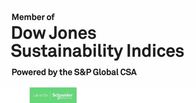 Schneider Electric’s sustainability leadership recognized for the 11th year in a row by Dow Jones Sustainability World Index (CNW Group/Schneider Electric Canada Inc.)
