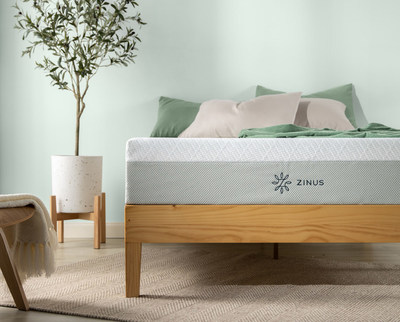 E-Commerce home brand Zinus enters the luxe mattress category with the Green Tea Luxe Memory Foam Mattress, a new version of its most popular style.