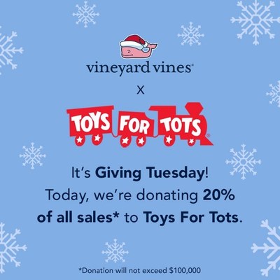 Vineyard Vines Announces Partnership with Toys For Tots This Giving Tuesday