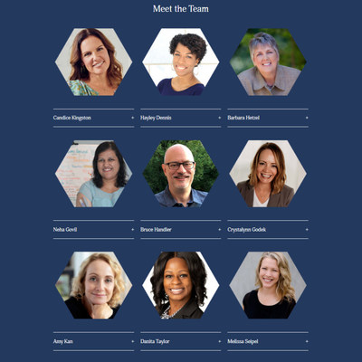 Dynamism Leadership's founder & CEO, Jeannie Moravits Smith announces the Company's new team: Candice Kingston, Neha Govil, Amy Kan, Hayley Dennis, Bruce Handler, Danita Taylor, Barbara Hetzel, Crystalynn Godek, and Melissa Seipel.