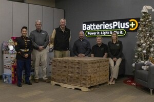 Powerful Partnership: Batteries Plus Donates 114,000 Batteries to Toys for Tots