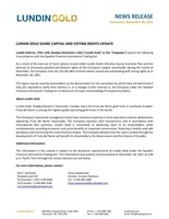 Lundin Gold Share Capital and Voting Rights Update (CNW Group/Lundin Gold Inc.)