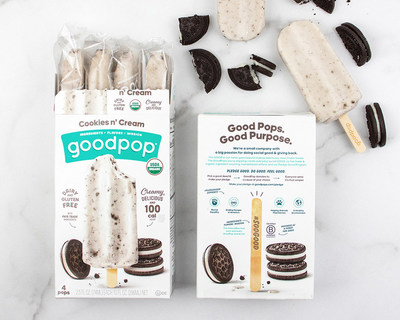 To celebrate the "cookie" in GoodPop's Cookies n' Cream, fifty do-gooders that make a pledge at https://www.goodpops.com/pledge on December 4 will receive a four pack of Cookies n' Cream pops.