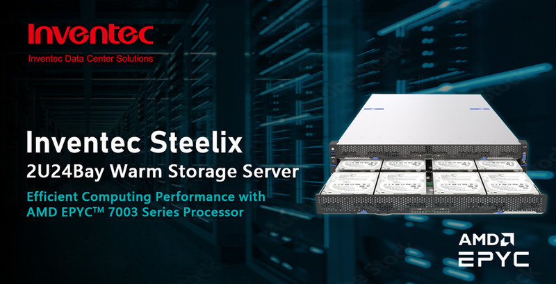 Inventec unveils Steelix - a high density storage 2U server system optimized for AMD EPYC (TM) 7003 Series Processors - Vimarsana News