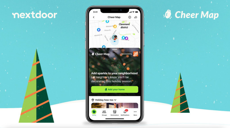 The Nextdoor Cheer Map helps discover holiday decorations and displays in the neighborhood - Vimarsana News
