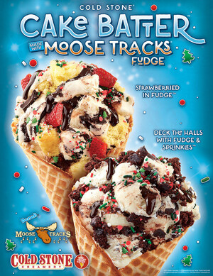Cold Stone Creamery and Moose Tracks Introduce Holiday-Inspired Flavor, Creations and Cake