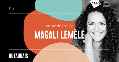 Magali Lemle remporte le Prix du CALQ - Artiste de l'anne en Outaouais. crdit photo : Maude Chauvin (Groupe CNW/Conseil des arts et des lettres du Qubec)