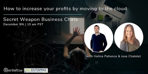 Entreflow Consulting Group announces upcoming Secret Weapons Chat: “How to Increase Your Profits by Moving to the Cloud.”
