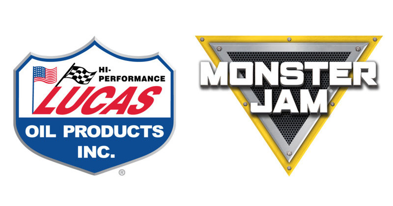 Monster Jam trucks at Lucas Oil Stadium