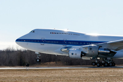 Pratt & Whitney conducts GTF Advantage engine flight testing on its 747 flying test bed. The GTF Advantage offers additional fuel efficiency and greater thrust,  and will be available for operators starting in 2024.