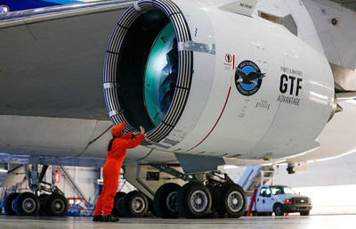 Pratt & Whitney, a
              Raytheon Technologies (NYSE: RTX) business, today unveiled
              the GTF Advantage engine, the world’s most fuel-efficient
              and sustainable single-aisle aircraft engine.
