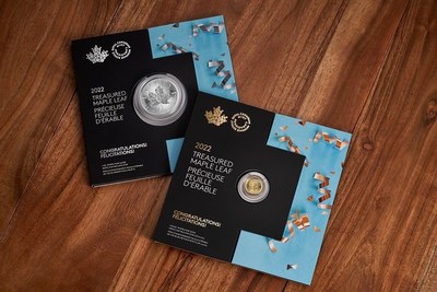 Lingotes de primera calidad de la Real Casa de la Moneda de Canadá en presentaciones especiales. (CNW Group/Royal Canadian Mint)