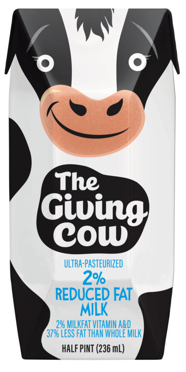 Starting in December, 17 regional dairy brands owned by Dairy Farmers of America (DFA) will help fill a real need at food pantries across the country with the donation of more than 2 million shelf-stable “Giving Cow™” milks.