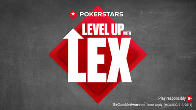 Level Up with Lex with PokerStars Ambassadors Lex Veldhuis provides clear, simple, and personalized poker advice videos (PRNewsfoto/PokerStars)