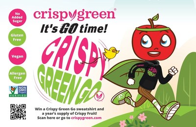 Mascot, Chris B. Green, wearing 2021 Crispy Green Go winning hoodie.