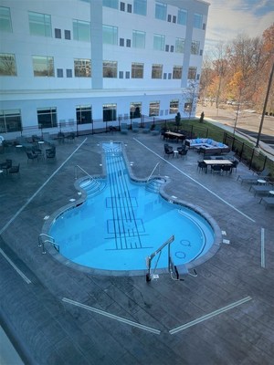 Cambria Hotel Nashville Airport Guitar-shaped Pool