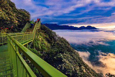 Cenário encantador da área cênica de Laba-River em Ya'an, Sichuan