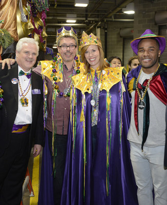 The Chairman, Royal Court and Grand Marshall prior to last year's parade. Pictured from left: Gordon Snyder, Scott Sloan, Sheila Gray and Giovani Bernard.