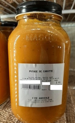 Potage de carotte (Groupe CNW/Ministère de l'Agriculture, des Pêcheries et de l'Alimentation)